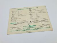 PEGASO: A colour single fold Sales Brochure for the Z-103, French text - 3