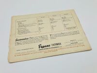 PEGASO: An eight-sided Sales Brochure for the Z-102 with a specification sheet, English text - 2