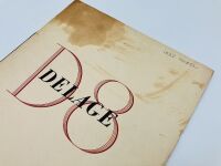 DELAGE: A 16-page Sales Brochure for the 1932 D8 model, English text - 3