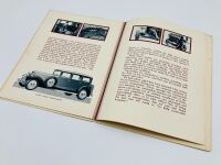 DELAGE: A 16-page Sales Brochure for the 1932 D8 model, English text - 8