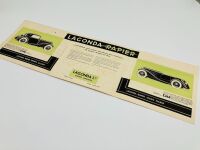 LAGONDA: A fold-out colour Sales Brochure for the 1935 Rapier - 4