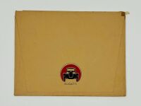 BUGATTI: A Sales Brochure on the 1930 model range comprising an original envelope containing an eight-page colour booklet of coachwork on seven models, a four-page colour booklet on the Touring Models, a price list and two-page listing of the Grand Prix m - 3