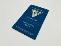 SWALLOW: An Instruction Book for the Doretti, 52 pages with plus 8-page fold out pages at rear titled "A few don&rsquo;t&rsquo;s for Beginners", wiring diagram, & chassis lubrication chart. - 2
