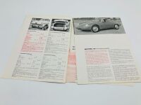 ALFA ROMEO: A Brochure folder with eight specification sheets covering 1962 models, English text - 4