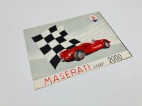 MASERATI: A six-page fold-out colour Sales Brochure for the Sport 2000, Italian text - 2
