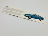 FERRARI: A 12-page trilingual brochure for the 1969 model range including the 365 GT 2+2, 365 GTC, 365 GTS, 365 GTB/4 Daytona and 206 GT Dino road cars. - 3
