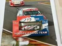 CRAIG LOWNDES: A group of HRT items including a colour photo mounted on card with signature, three loose photos and two Classic Carlectable models, one 1:43 and the other 1:64 scale. [Location: Sydney] - 9