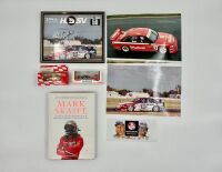 MARK SKAIFE: A hardcover autobiography 'Mark Skaife: The Complete Illustrated Autobiography of One of Australia's Most Successful Touring Car Drivers', together with two 1:64 scale models by Classic Carlectables and three photos including one signed. [Loc