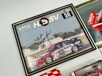 MARK SKAIFE: A hardcover autobiography 'Mark Skaife: The Complete Illustrated Autobiography of One of Australia's Most Successful Touring Car Drivers', together with two 1:64 scale models by Classic Carlectables and three photos including one signed. [Loc - 6