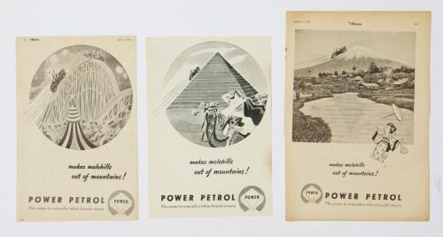 POWER PETROL: A Power Petrol advertisements from 1949-1950