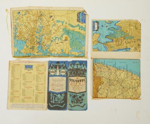 ATLANTIC: c1930s/40s Atlantic Union Oil Company Road Map New South Wales, 10th Edition
