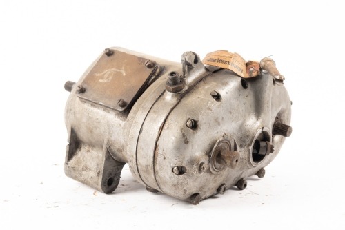 BSA: A circa early 1950s BSA four speed gearbox, turns, with speedo drive