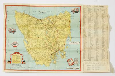 VACUUM: A Vacuum Road Map of Tasmania and Complete Touring Information with original slip case