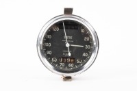 SMITHS: A Smiths chronometric 120 MPH speedometer, on face 'SC.3303/17', lens diameter 7cm