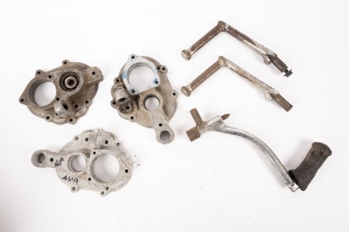 VELOCETTE: A box of Velocette rigid MAC gearbox parts