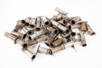 VELOCETTE: A box of assorted Velocette MAC pushrod tunnels
