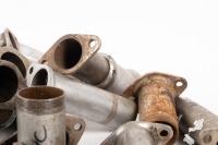 VELOCETTE: A box of assorted Velocette MAC pushrod tunnels - 2