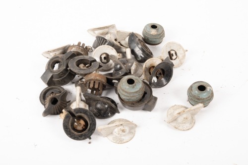 SWITCH KNOBS: A bag of assorted 'Wipac' switch knobs