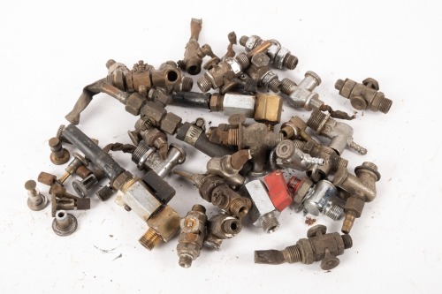 FUEL TAPS: A tub of assorted fuel taps