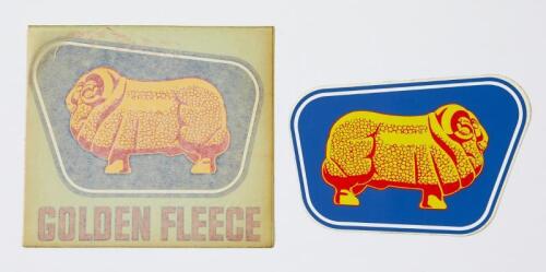 GOLDEN FLEECE: Two Golden Fleece Pump/Drum Stickers