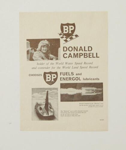 BP: BP Motor advertisement Featuring Donald Campbell World speed record holder