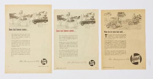 CASTROL: Castrol "The Masterpiece in Oils" series press advertisementisements