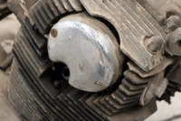 HONDA: A circa 1960s Honda 250 twin engine, stamped 'CL72', missing one outer cover - 3