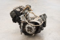 HONDA: A circa 1960s Honda 250 twin engine, stamped 'CL72', missing one outer cover - 4
