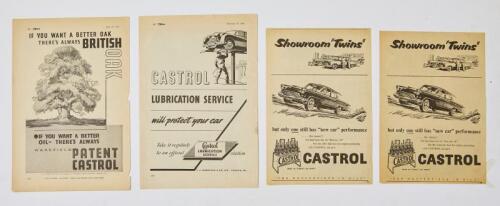 CASTROL: Three Castrol feature advertisements for lubrication and performance