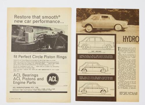 SHELL: Two Shell press advertisements featuring Graham Hill and the ...