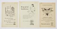 SHELL: Three Shell press advertisements leading up to the end of petrol pooling and celebrating motor sport with Sunbeam-Talbot's scuccess