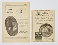 SHELL: Two Shell press advertisements celebrating motor sport success at Silverstone and Goodwood - 2