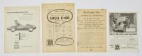 SHELL: Four Shell press advertisements for Shell X-100 motor oil