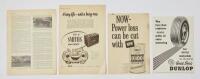 SHELL: Four Shell press advertisements for Shell X-100 motor oil - 2