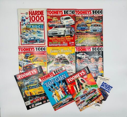 BATHURST: A group of nine Bathurst race programs from the 1980's and 1990's [Location: Sydney]