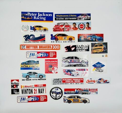 AUSTRALIAN TOURING CARS: A large group of ATCC stickers and posters [Location: Sydney]