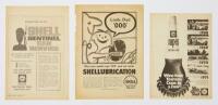 SHELL Three Shell press advertisements for Tasman Cup successes 1968-1971 and lubrication
