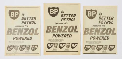 BP: Motor sport advertisementisements featuing Lex Davison and Austin Miller. Also Repco-Brabham advertisement