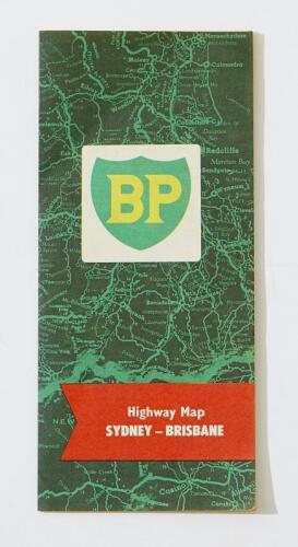 BP: A BP branded 'With the compliments of BP Australia' Highway Map Sydney - Brisbane.
