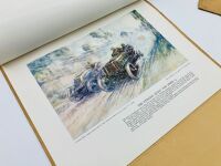 THE AUTOCAR PORTFOLIO OF MOTOR RACING: First and Second editions of 'The Endless Quest For Speed' as presented by S. C. H. Davis, each folio containing numbered colour pictures from paintings by F. Gordon-Crosby - 8