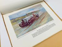 THE AUTOCAR PORTFOLIO OF MOTOR RACING: First and Second editions of 'The Endless Quest For Speed' as presented by S. C. H. Davis, each folio containing numbered colour pictures from paintings by F. Gordon-Crosby - 9