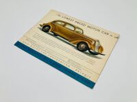 HUPMOBILE: An eight-page fold-out colour Sales Brochure for the 1935 Series 518 Aero-Dynamic - 3