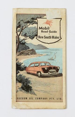 MOBIL: A Mobil Road guide new South Wales from the Vacuum Oil Company Pty. Ltd. Some handwriting on reverse side.