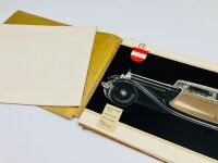 AUSTRO DAIMLER: A rare large format colour 1932 Sales Brochure for the ADR8, English/German text, 16 pages plus gilt cover and original presentation envelope and comes with original stamped envelope used by the factory - 7