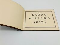 SKODA HISPANO SUIZA: A Deluxe Sales Brochure for the Czech-made Hispano Suiza, gilt embossed hardcover tied with cloth, beautifully illustrated with a small number of lithographs, German text. - 4