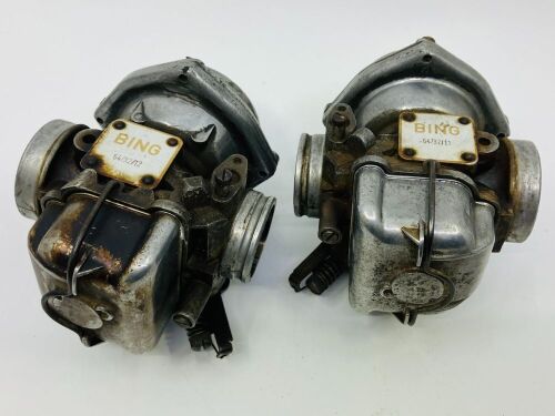 BMW: A pair of Bing 32mm carburettor to suit R Series from 1975 onwards [Location: Sydney]