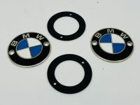 BMW: A pair of original tank emblems to suit R25/3-R27, R51/2-R68 and R50-R69S models [Location: Sydney]