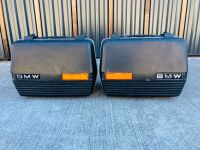 BMW: A set of panniers (with key) to suit R Series models from the 1970s, with three sets of brackets included [Location: Sydney]