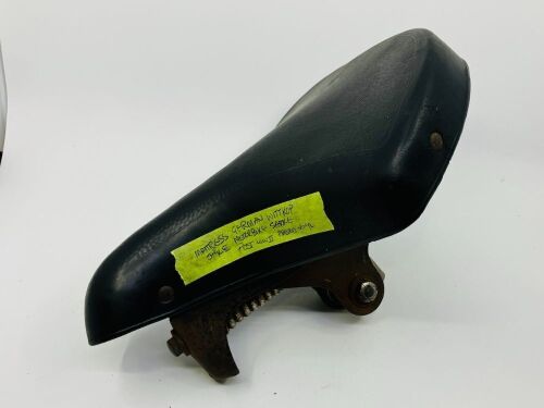 BMW: A Wittkop solo saddle, pressed vinyl mattress-style to suit post-WWII models [Location: Sydney]