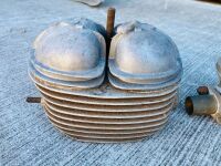 BMW: A pair of used cylinder heads and valve covers to suit R24-R27 models [Location: Sydney] - 3